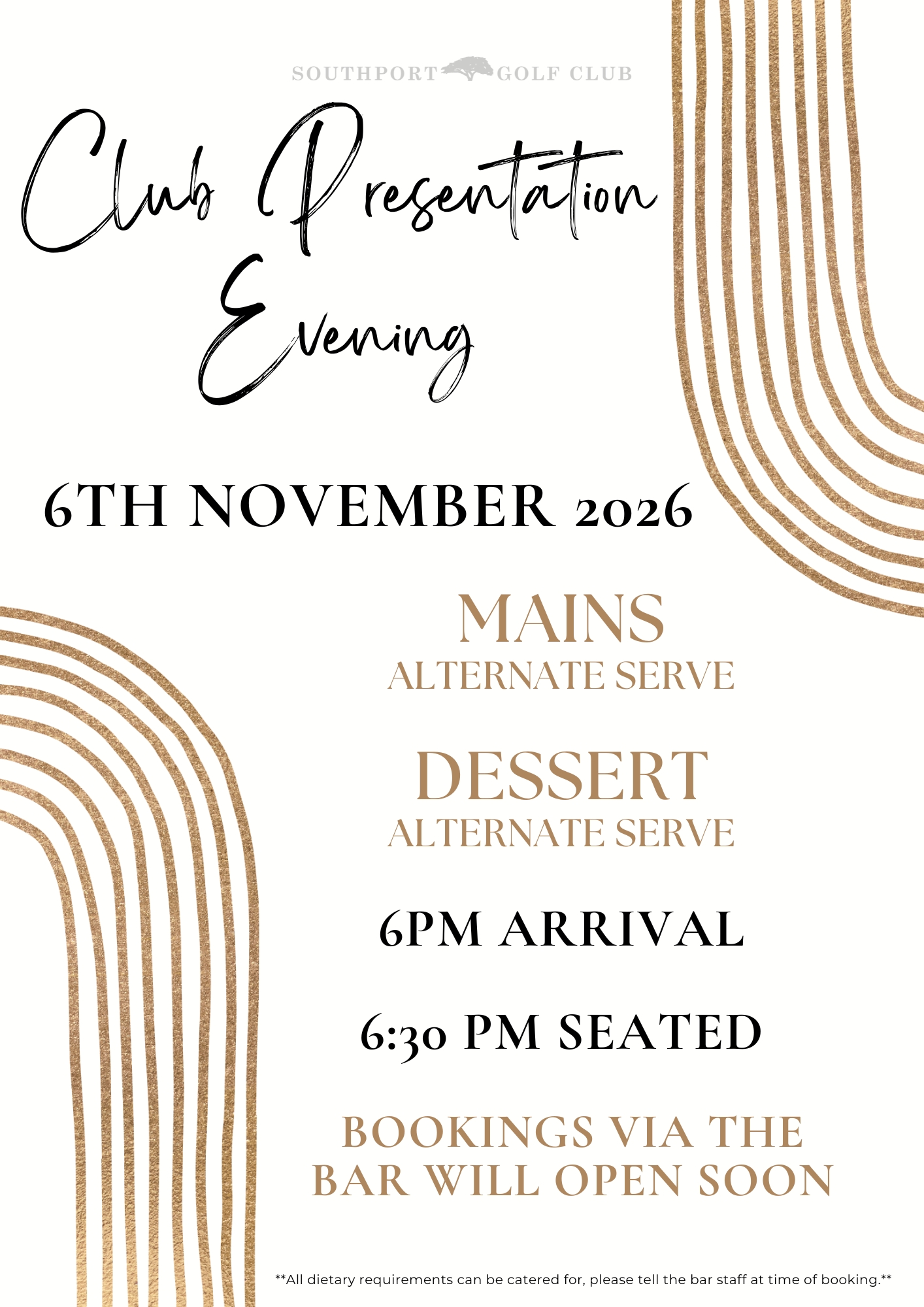 Club Presentation Evening Basic Poster