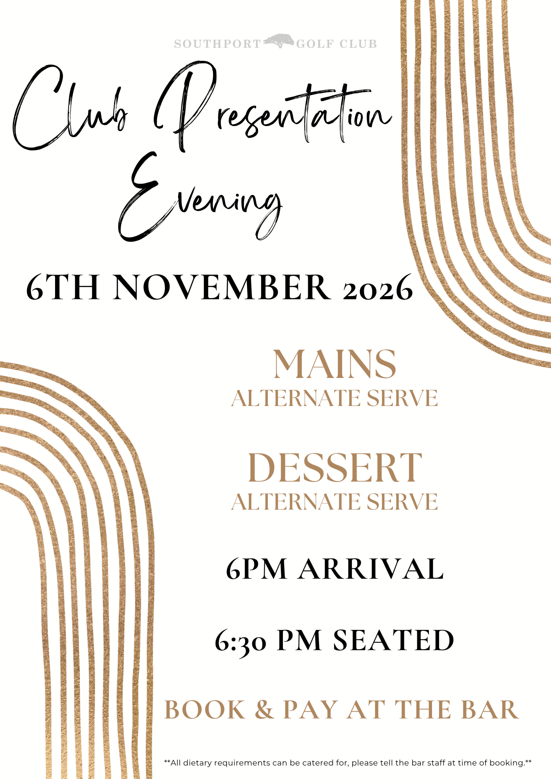 Club Presentation Evening Basic Poster